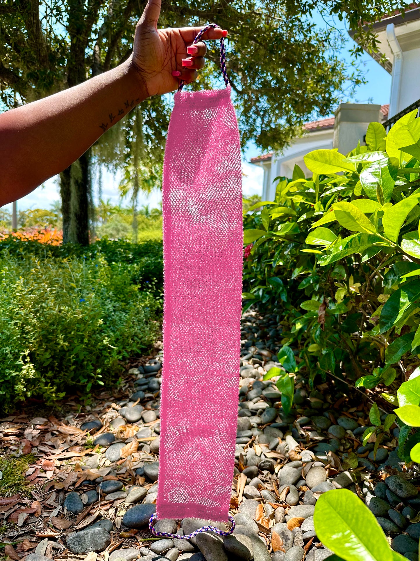 Long Exfoliating strap/scrubber