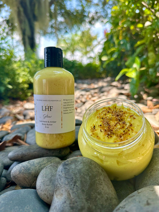 Glow Cashmere and Amber Foaming Body Scrub